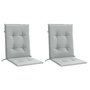 Voir la diapositive 3 : VIDAXL Coussins de chaise a dossier bas lot de 2 gris clair melange