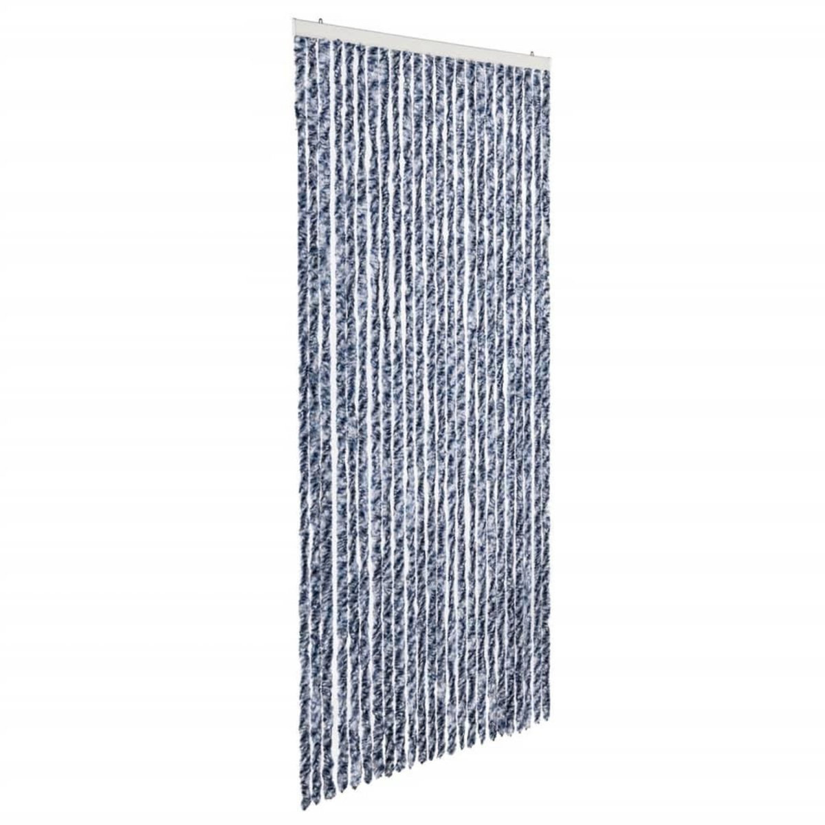 VIDAXL Moustiquaire Bleu blanc et argente 100x220 cm Chenille