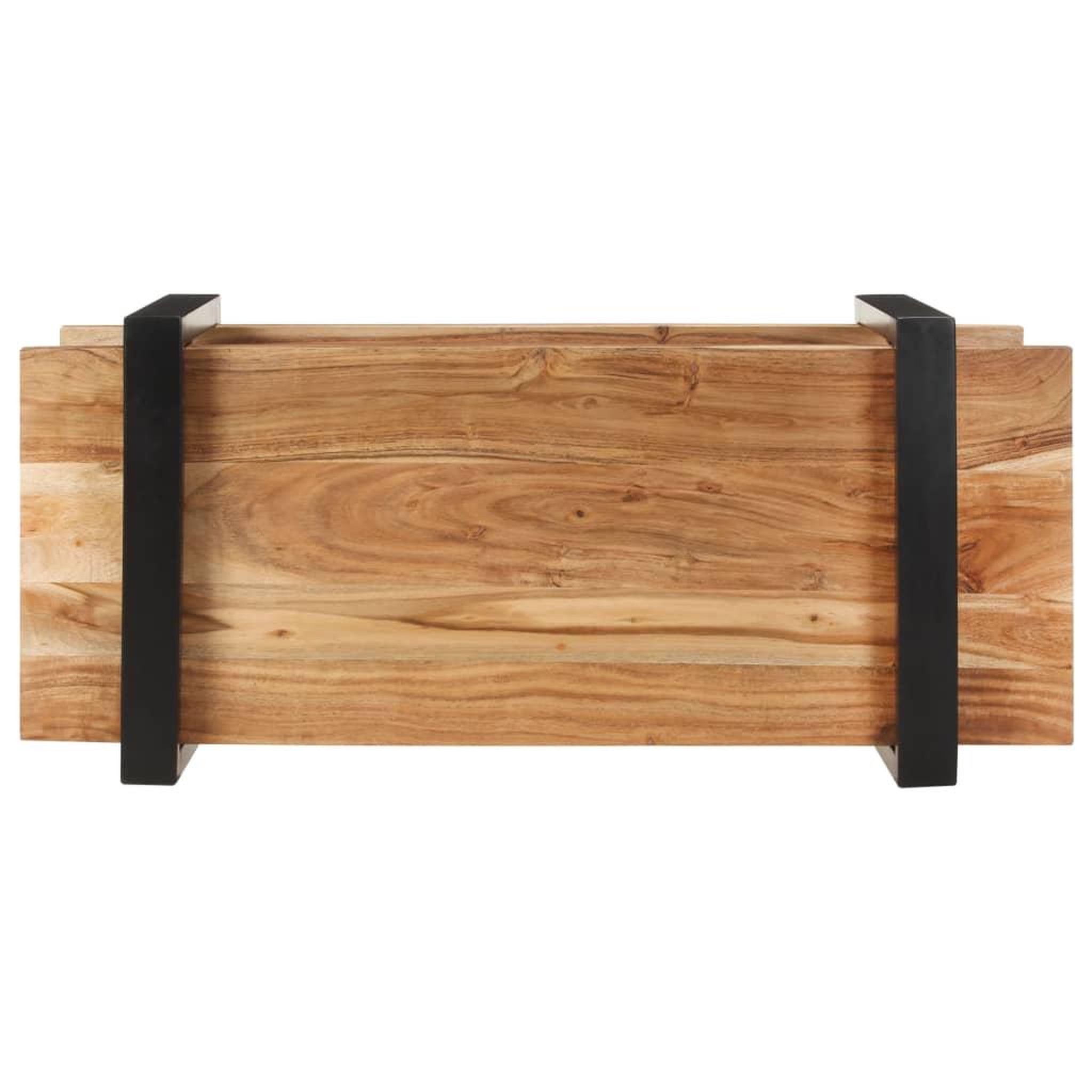 Voir la diapositive 4 : VIDAXL Meuble TV 90x40x40 cm Bois d'acacia solide