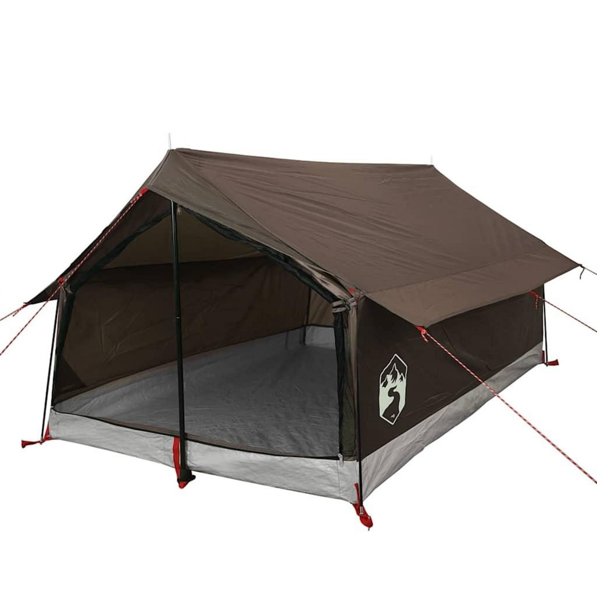 VIDAXL Tente de camping 2 personnes marron impermeable