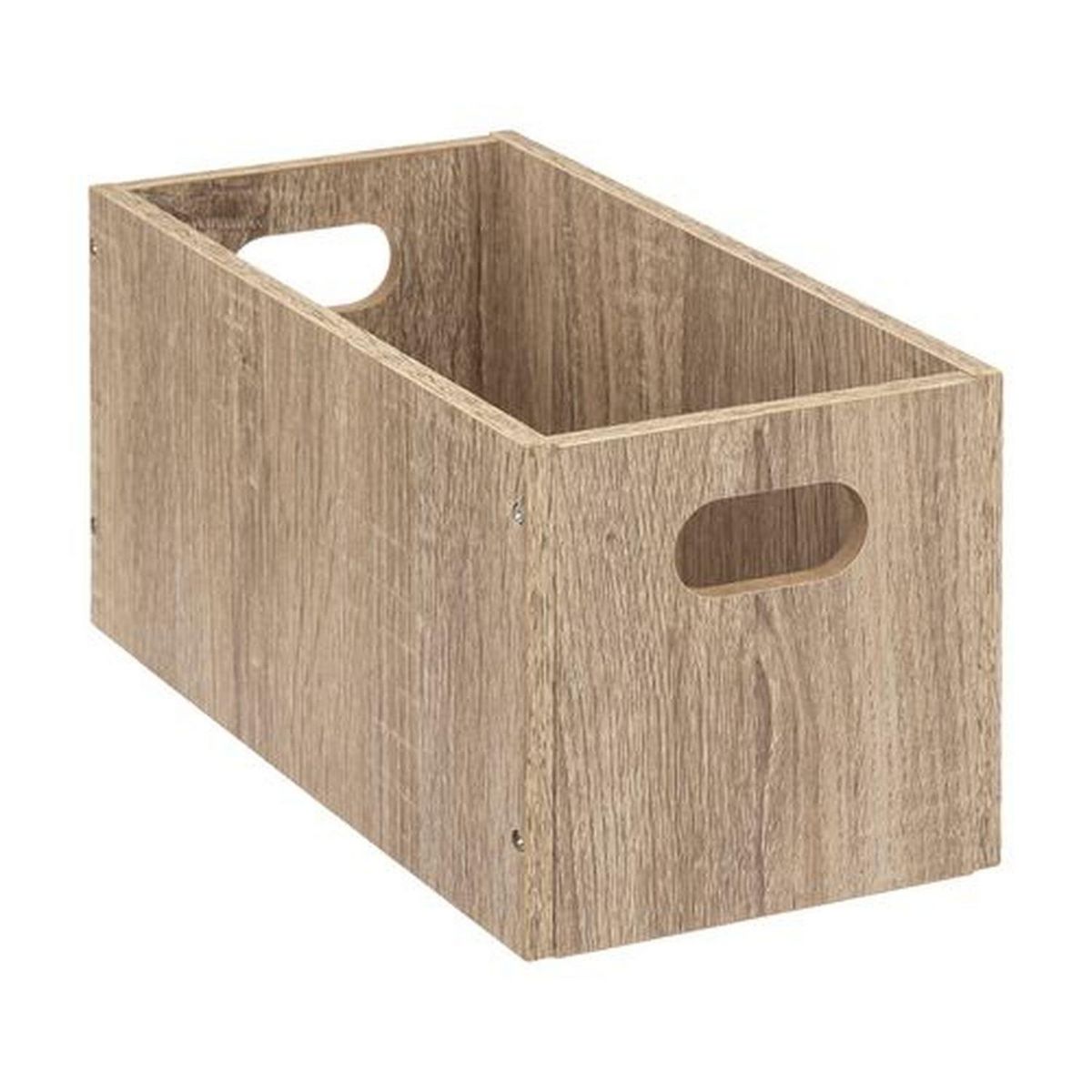 TOILINUX Lot de 2 Boîtes de rangement rectangulaire en MDF