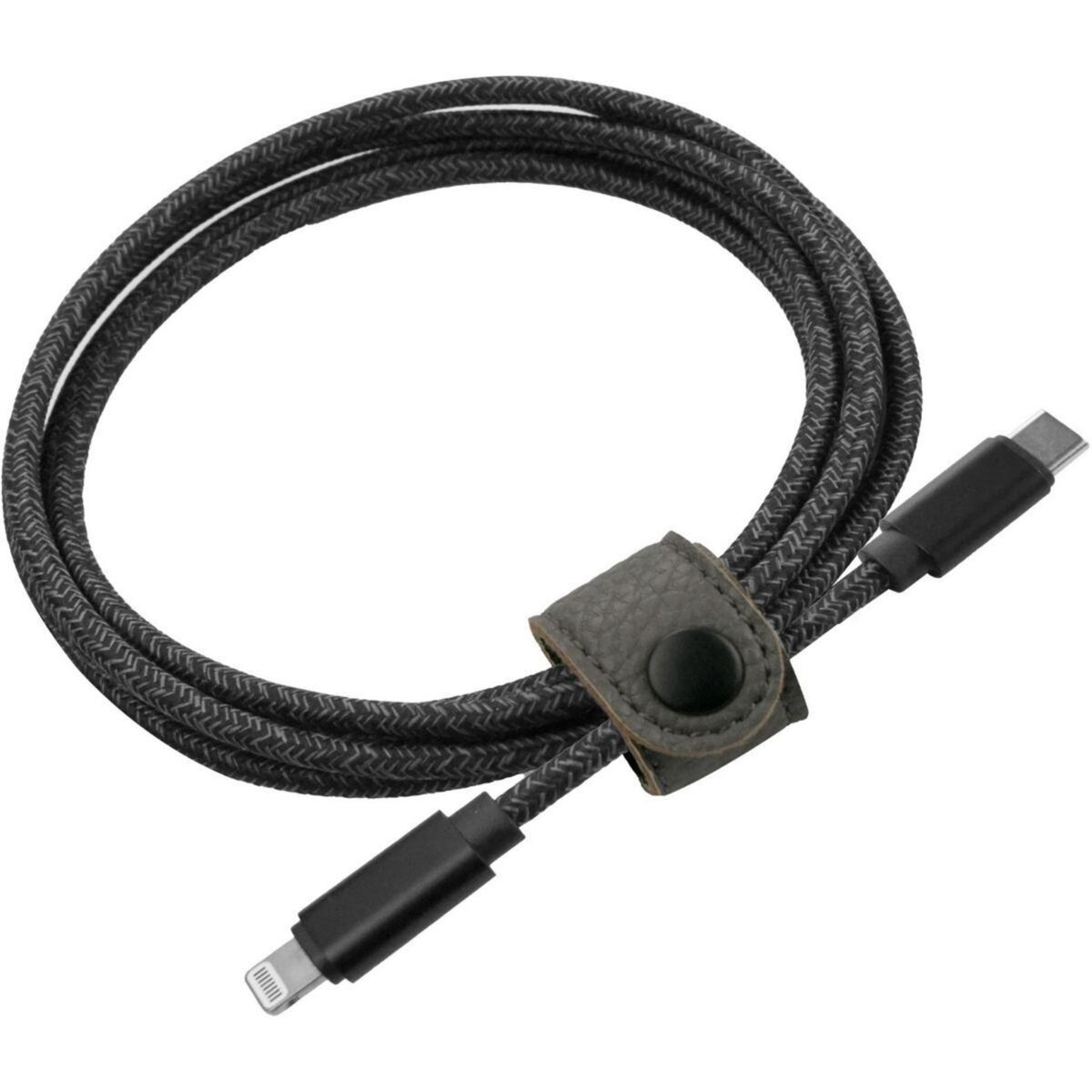 ADEQWAT Câble Lightning vers USB-C 3m noir pas cher 