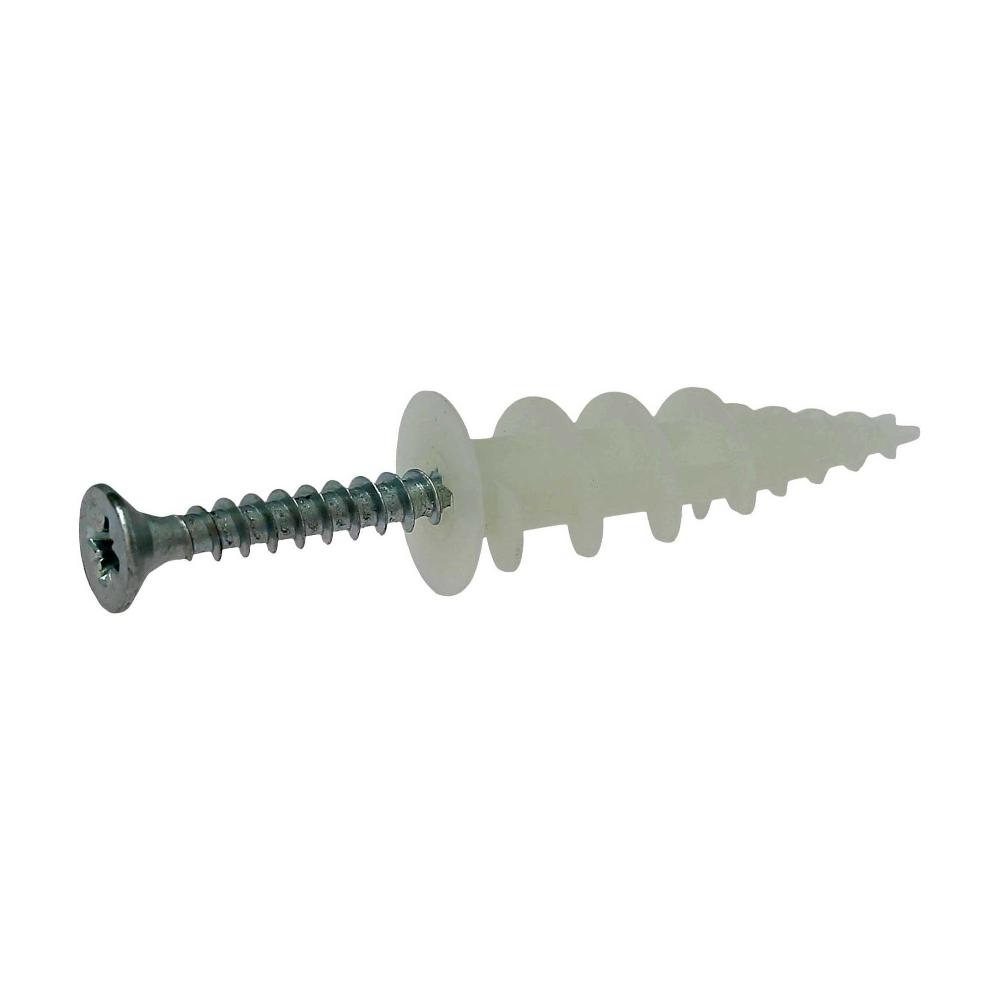 Voir la diapositive 2 : VISWOOD Cheville à visser nylon batifix - 13x35 mm x 25 x 25