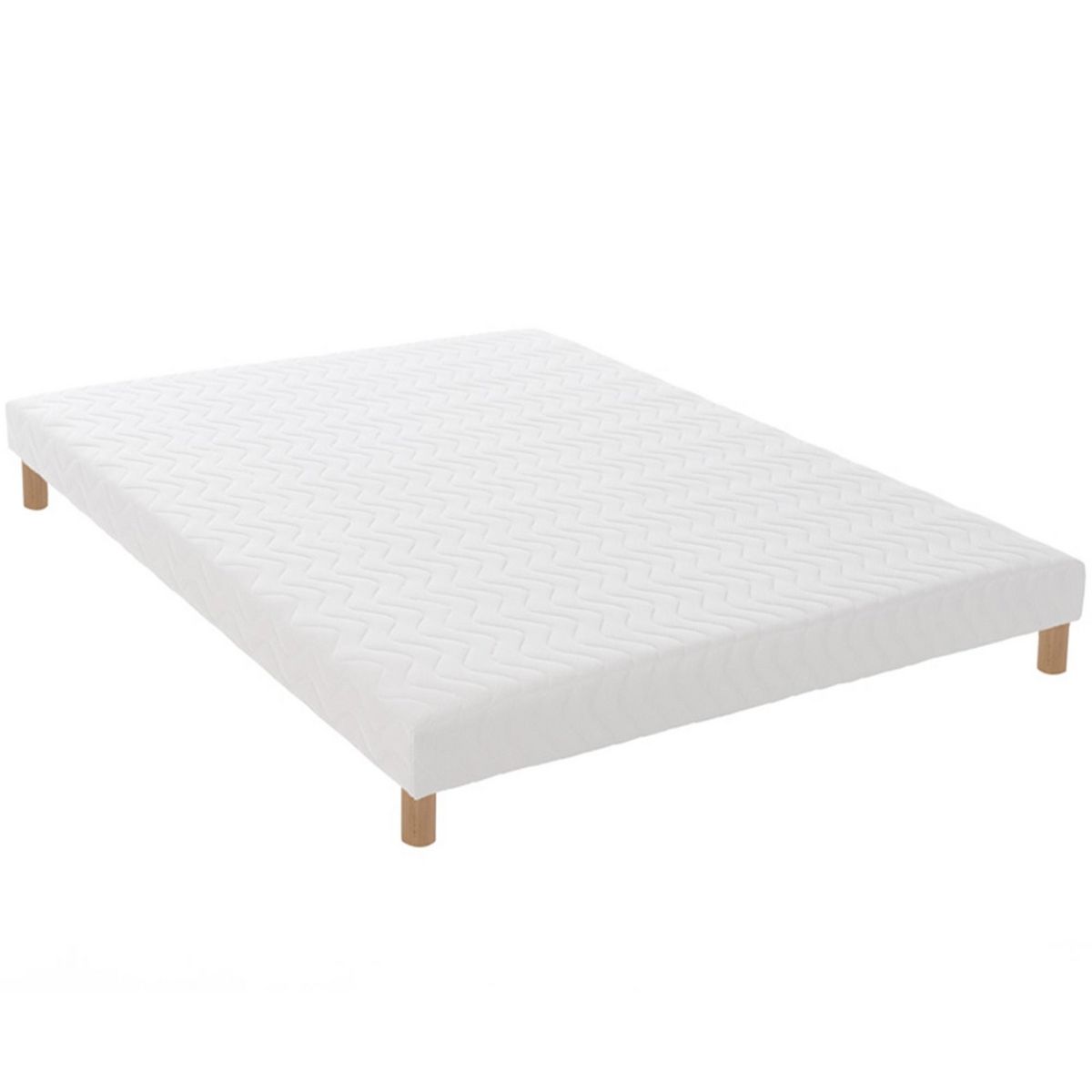 IDLITERIE Pack ensemble matelas ressorts ASTRE, sommier, couette et oreillers