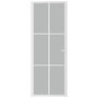 Voir la diapositive 3 : VIDAXL Porte interieure 76x201,5 cm Blanc Verre mat et aluminium