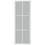 Voir la diapositive 3 : VIDAXL Porte interieure 76x201,5 cm Blanc Verre mat et aluminium