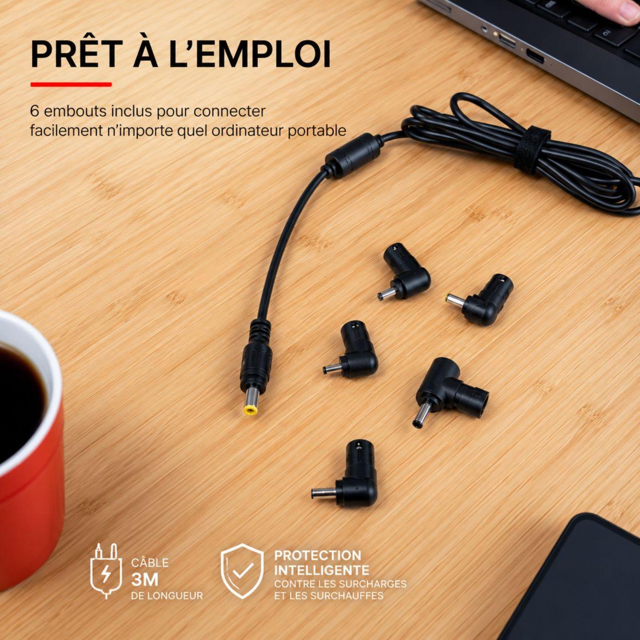 Voir la diapositive 4 : Trust Chargeur ordinateur portable 90W pour PC portable ASUS MAXO