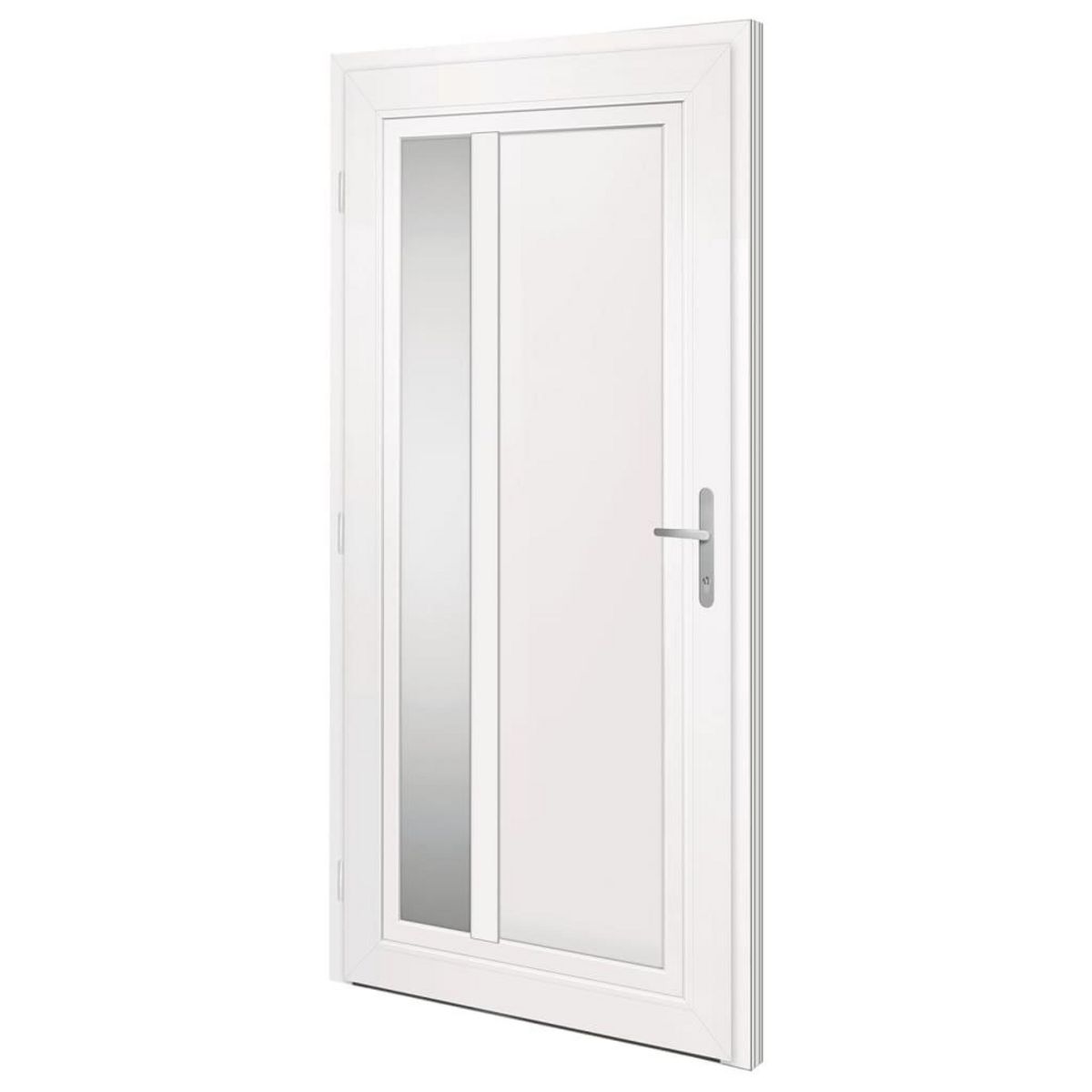 VIDAXL Porte d'entree Blanc 108x208 cm PVC