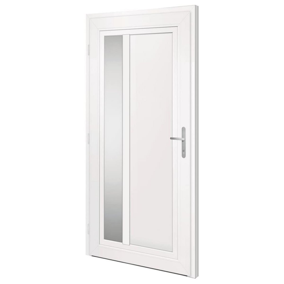 VIDAXL Porte d'entree Blanc 108x208 cm PVC