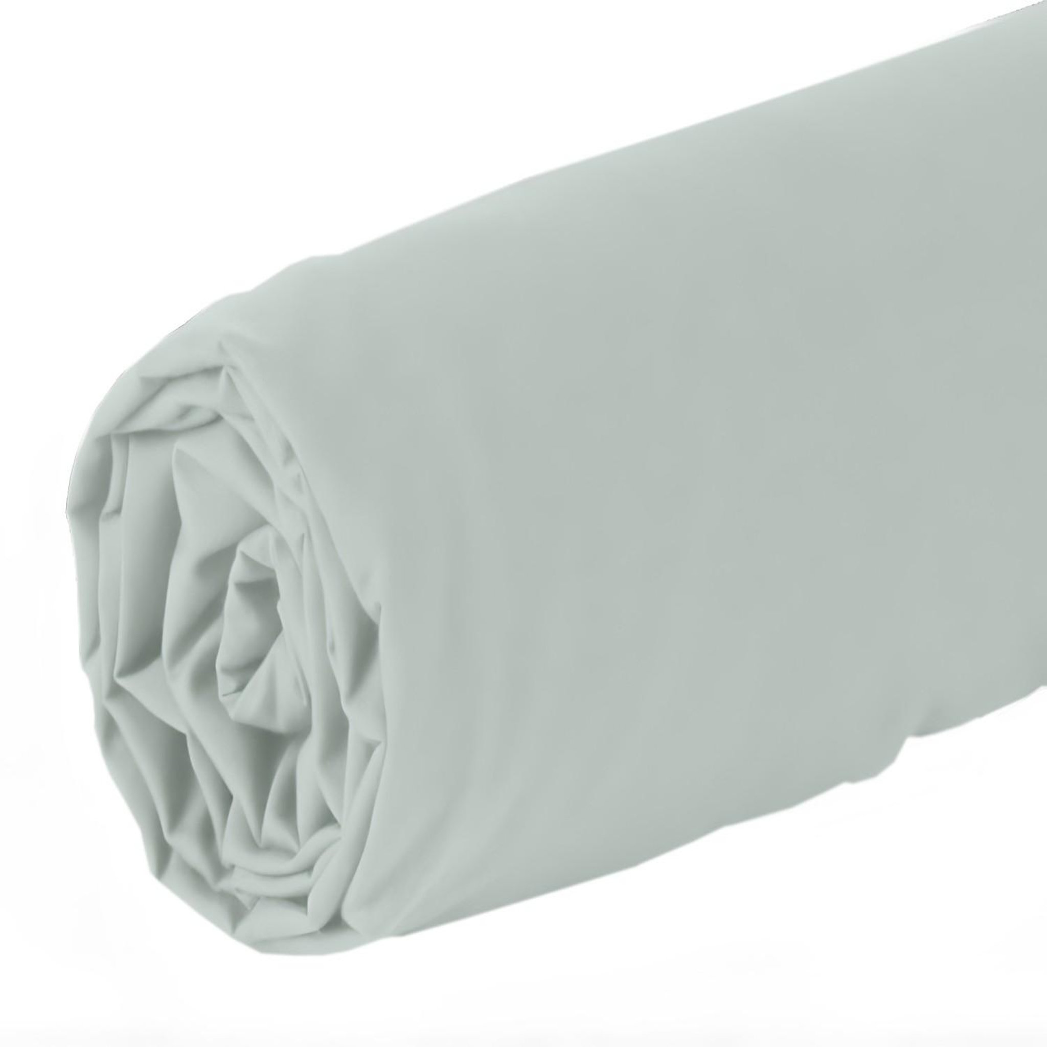 Voir la diapositive 2 : Home collection Drap housse de coton-bambou - bambou vert