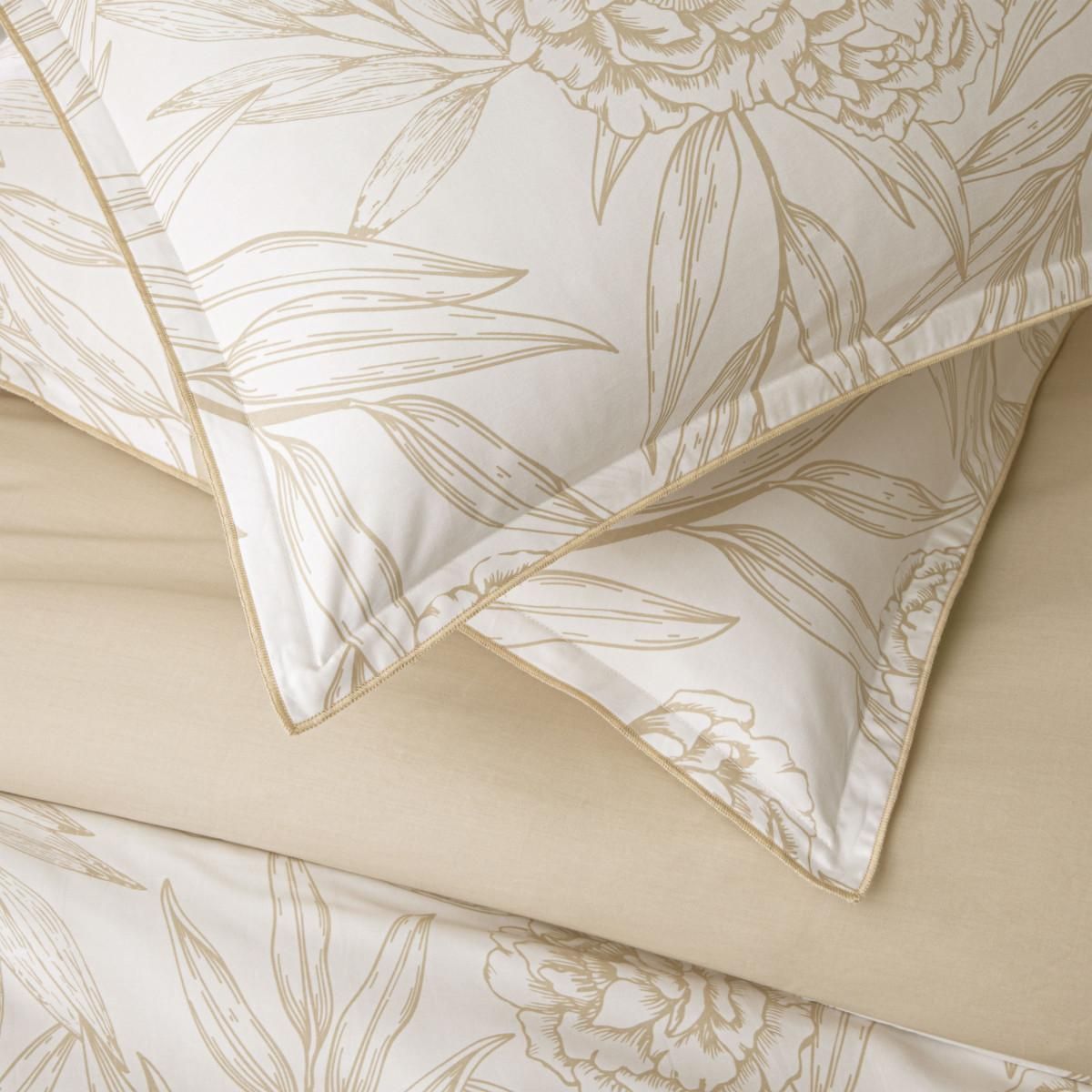 FUTURE HOME Parure de lit 2 personnes en satin de coton réversible