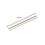 Voir la diapositive 3 : Fackelmann Lot de 60 pailles en papier brun et blanc 24 cm Fackelmann Bar Concept