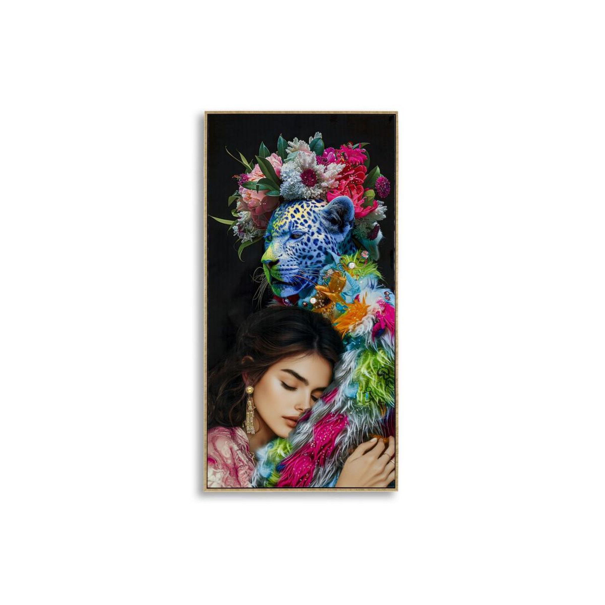 Paris Prix Tableau peinture  moira ii  52x102cm multicolore