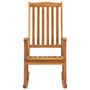 Voir la diapositive 3 : VIDAXL Chaise a bascule avec coussins Bois d'acacia massif
