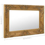 Voir la diapositive 6 : VIDAXL Miroir mural style baroque 60x40 cm Dore