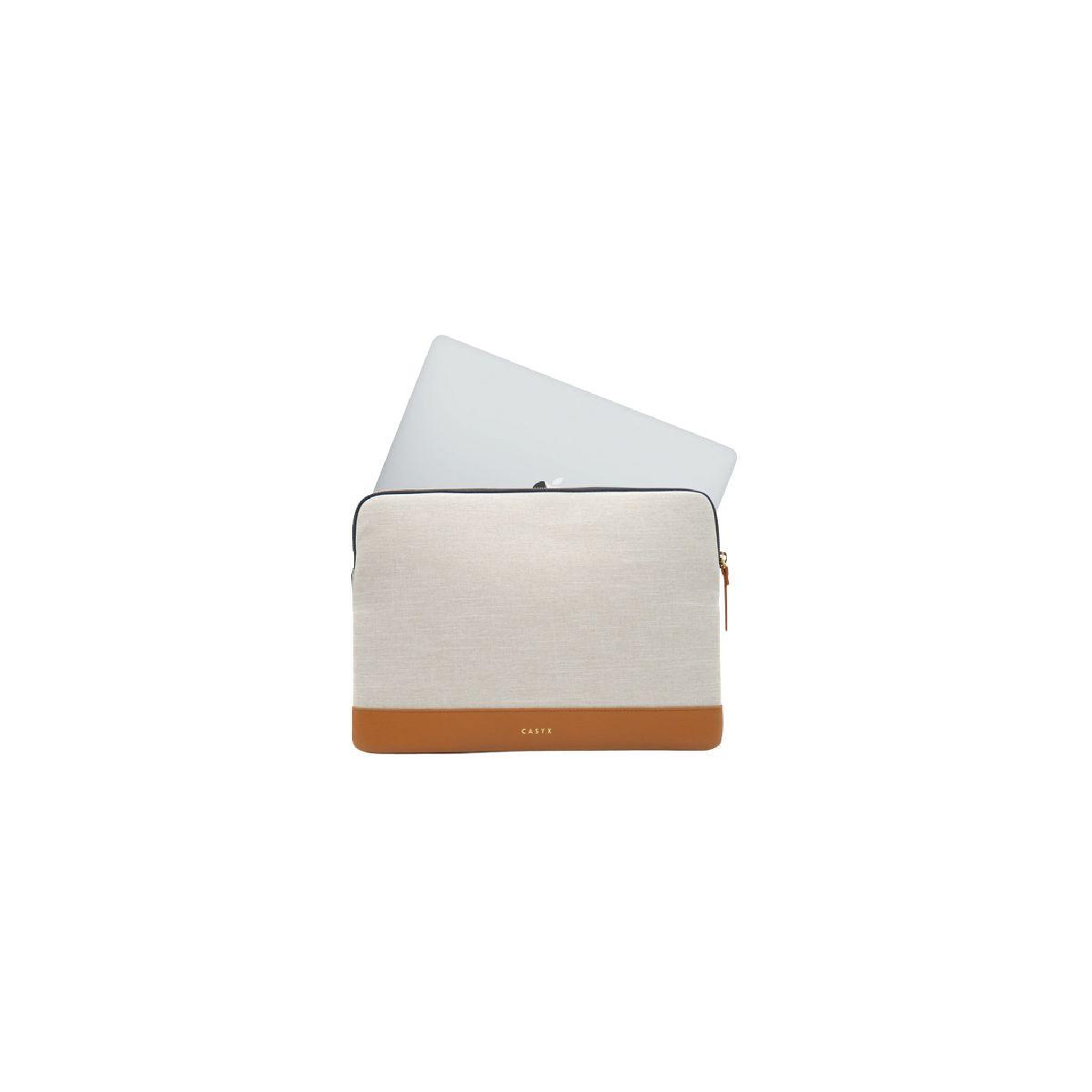 Voir la diapositive 5 : CASYX Housse Pour PC ou Macbook 15'' Gris/Beige