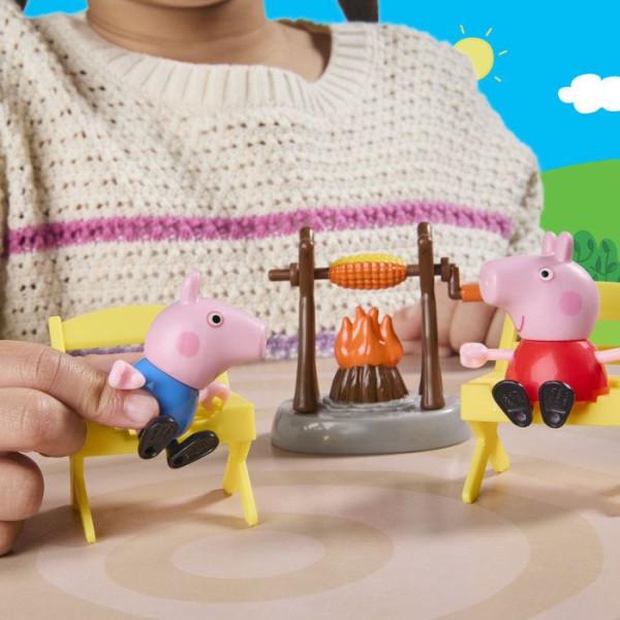 Voir la diapositive 4 : HASBRO Peppa Pig La caravane des trois petits cochons, coffret de 3 figurines avec Bébé Evie, jouets préscolaires pour enfants, dè