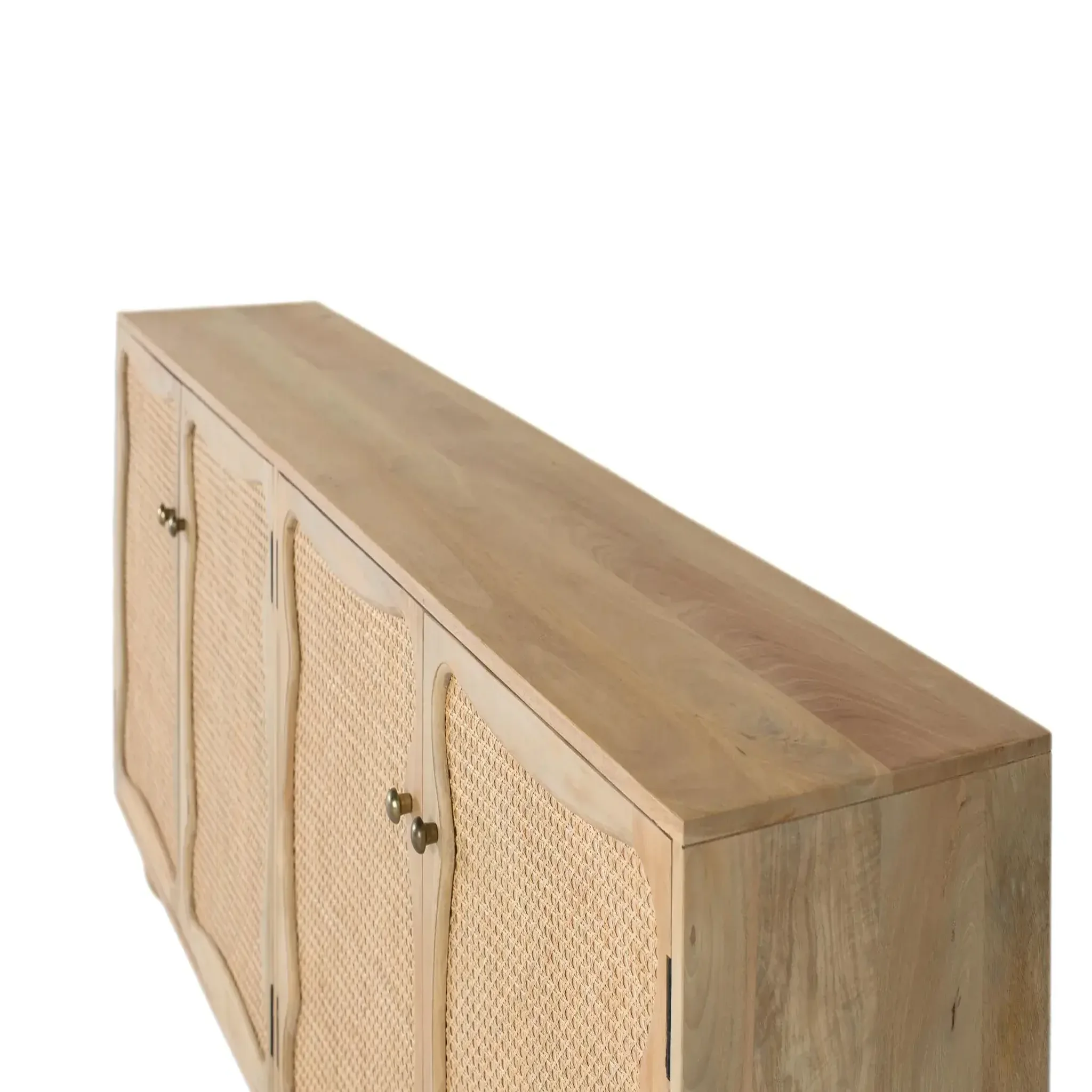 Voir la diapositive 4 : GINER Y COLOMER SL Buffet en bois de manguier 200cm style boho méditerranéen