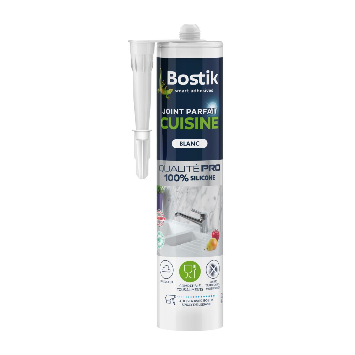 BOSTIK Joint parfait cuisine blanc 280 ml Bostik 