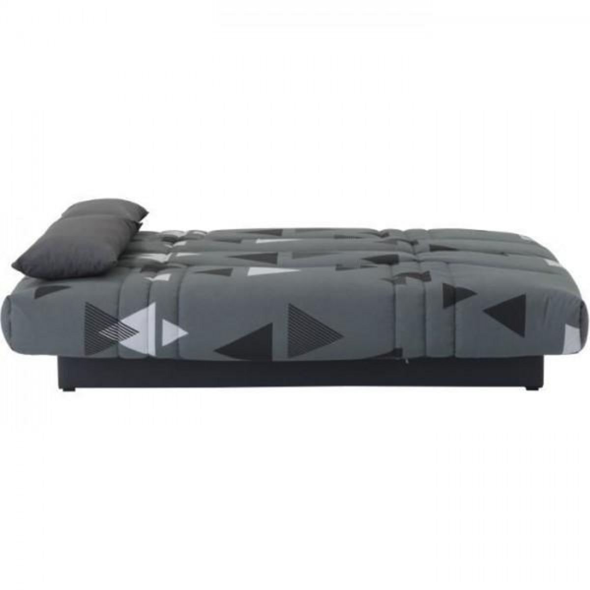 MARKET24 Banquette clic clac 3 places - tissu Bikini gris - Style contemporain - L 190 x P 92 cm - DREAM