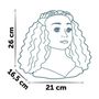 Voir la diapositive 5 : SMOBY Smoby - Tete a coiffer cheveux afro - Facile a coiffer - 23 accessoires réalistes - Levres thermosensibles - Trappe de rangemen