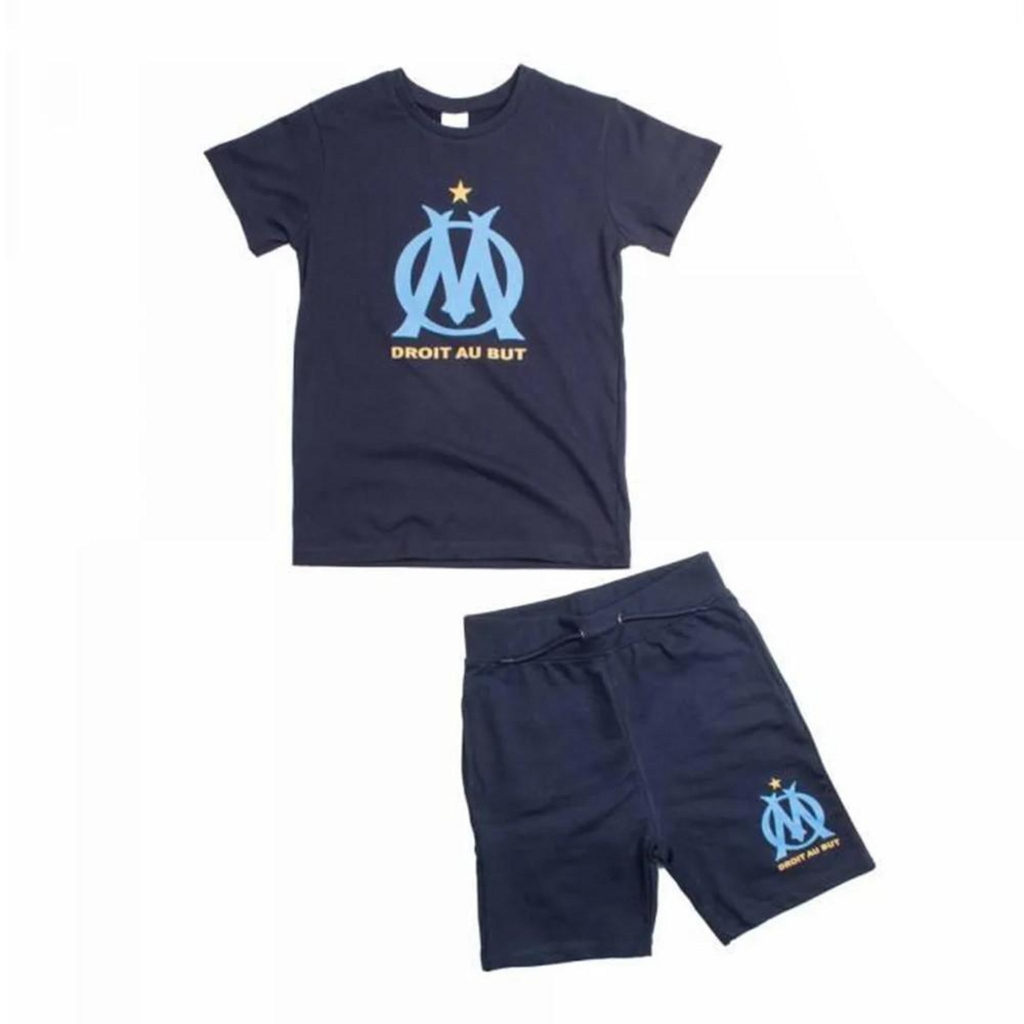 Short De Bain Olympique De Marseille – Collection Officielle, Enfant Garçon, Polyester Microfibre