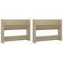Voir la diapositive 2 : VIDAXL Armoires a chaussures murales 2 pcs Chene Sonoma 80x18x60 cm