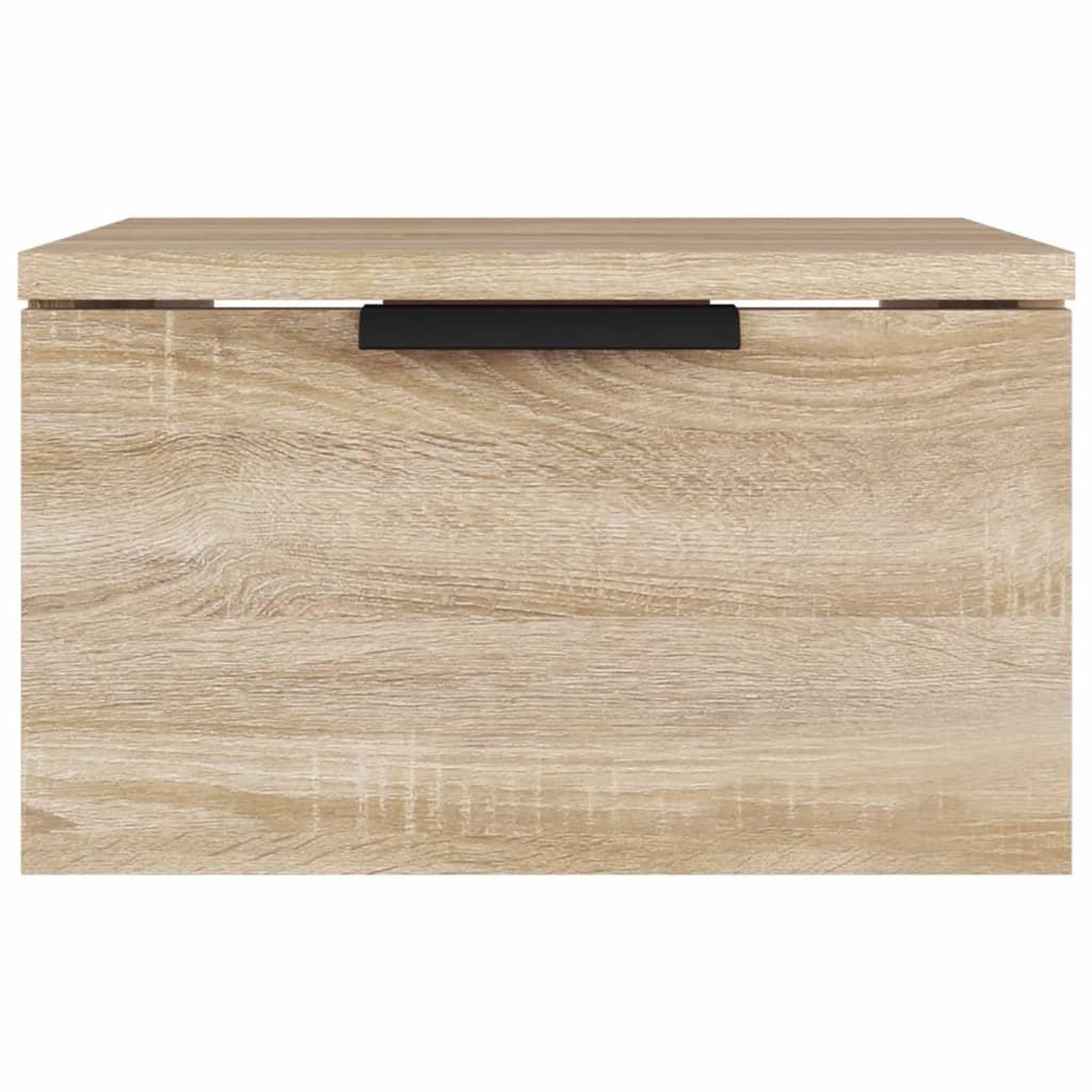 Voir la diapositive 3 : VIDAXL Table de chevet murale Chene sonoma 34x30x20 cm