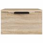 Voir la diapositive 3 : VIDAXL Table de chevet murale Chene sonoma 34x30x20 cm