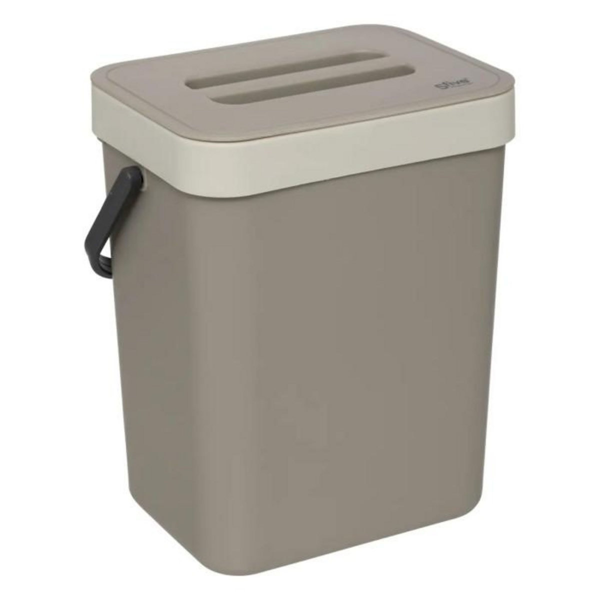 FIVE Poubelle à Compost  Double Fixation  5L Beige