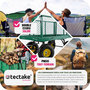 Voir la diapositive 5 : tectake Chariot de jardin chariot de transport avec des parois latérales rabattables vert
