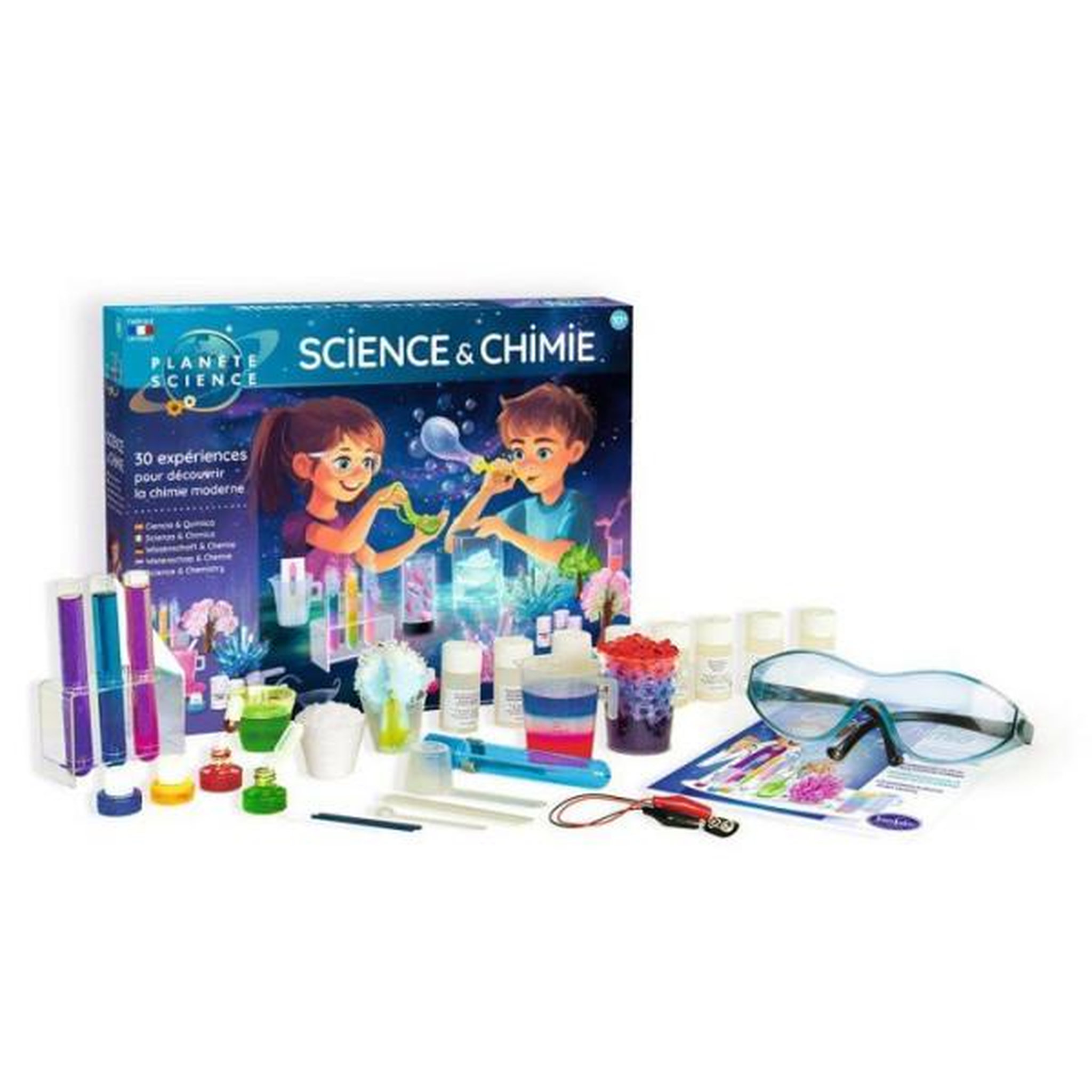 Voir la diapositive 2 : Sentosphere Kit Scientifique - SENTOSPHERE - Science et Chimie - 30 expériences - 12 matieres premieres - Des 8 ans