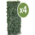 Habitat et Jardin Lot de 4  Clôtures en treillis de saule