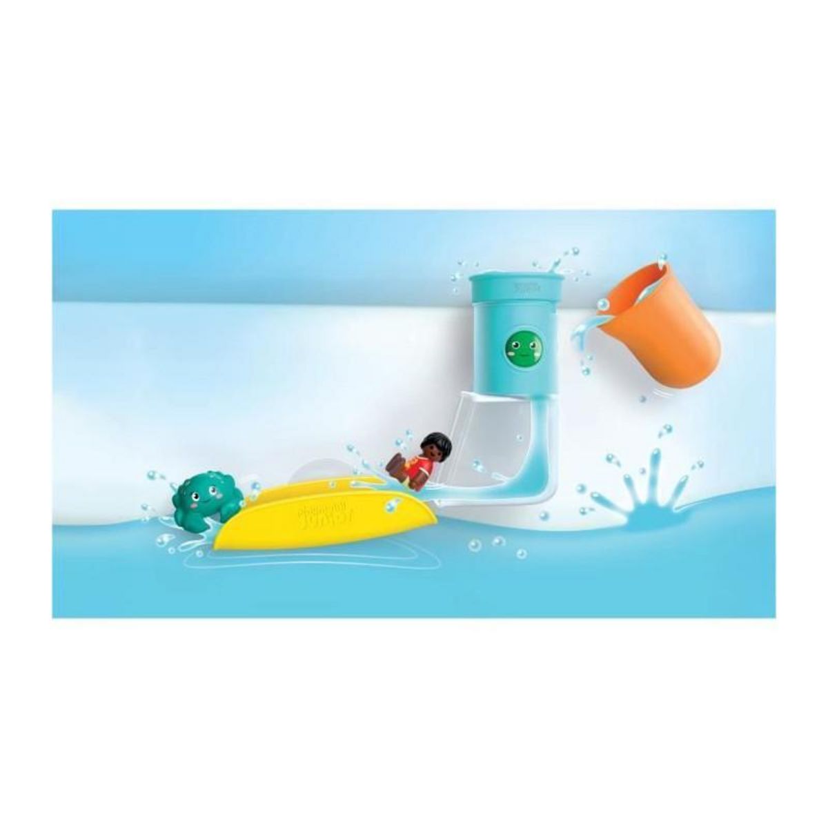 PLAYMOBIL Playmobil 71775 Toboggan avec réservoir d'eau , Playmobil junior aqua & tinti, 8 pieces, Des 12 mois