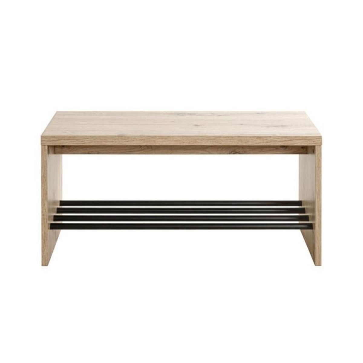 Paris Prix Meuble à Chaussures & Banc  Miranda  80cm Chêne & Noir