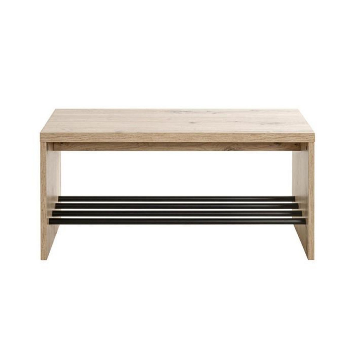 Paris Prix Meuble à Chaussures & Banc  Miranda  80cm Chêne & Noir