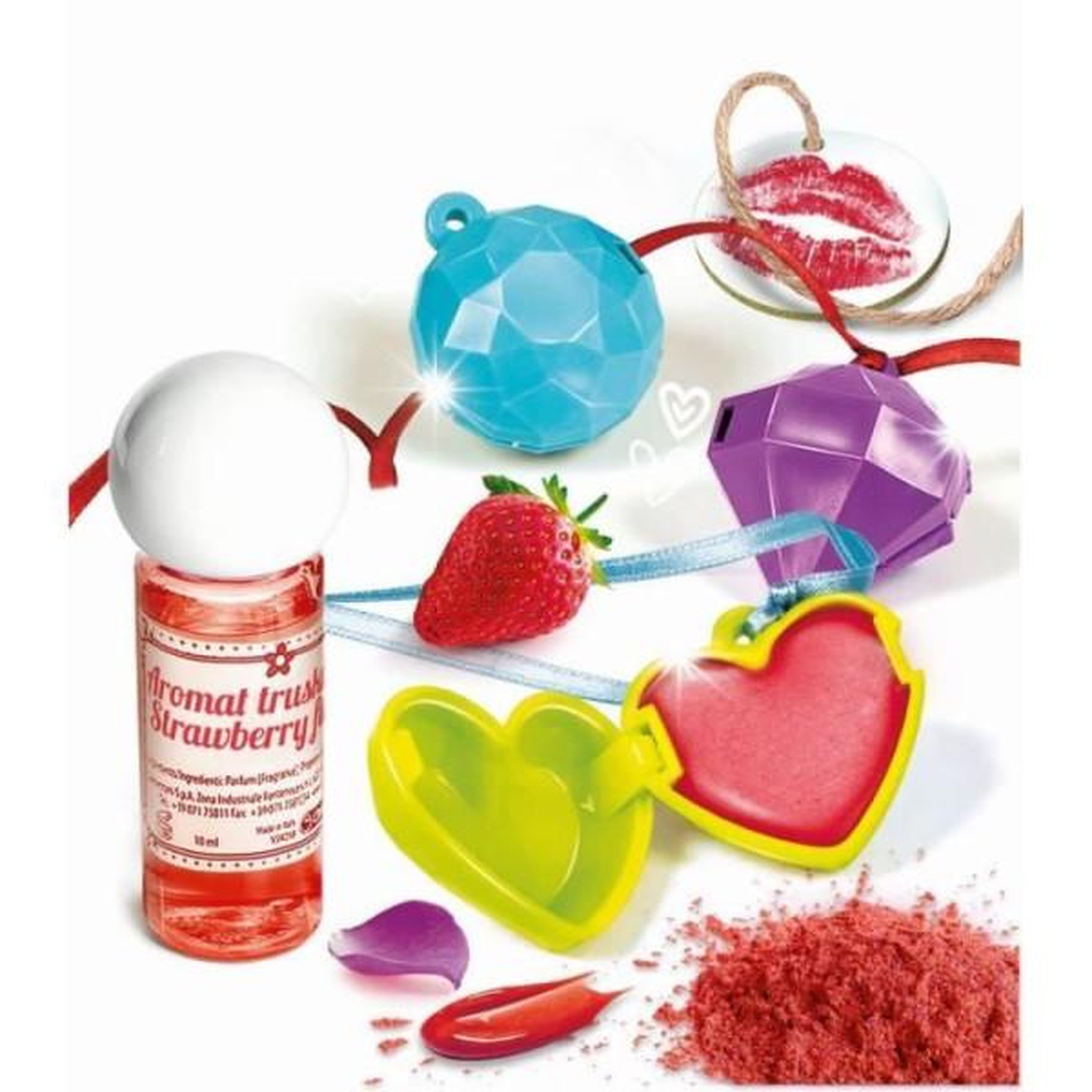 Voir la diapositive 2 : CLEMENTONI Clementoni - science & jeu - coffret scientifique création de baumes a levres - dés 8 ans