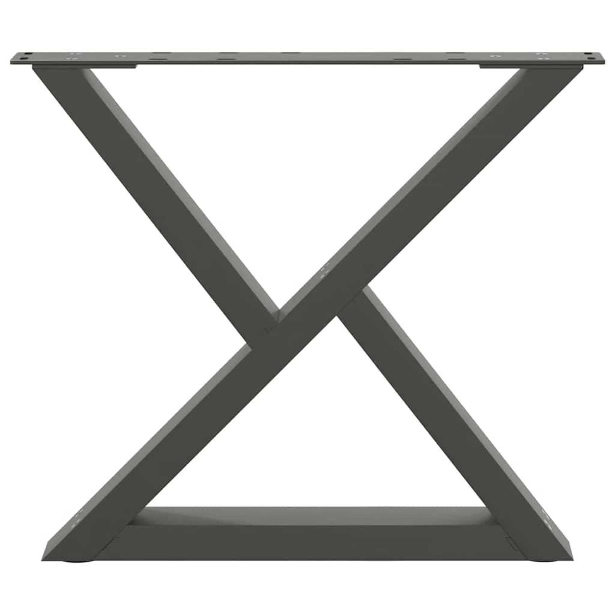 Voir la diapositive 5 : VIDAXL Pieds de table basse 2 pcs anthracite 60x(42-43,3) cm