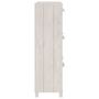 Voir la diapositive 5 : VIDAXL Armoire a chaussures HAMAR Blanc 59,5x35x117 cm Bois de pin