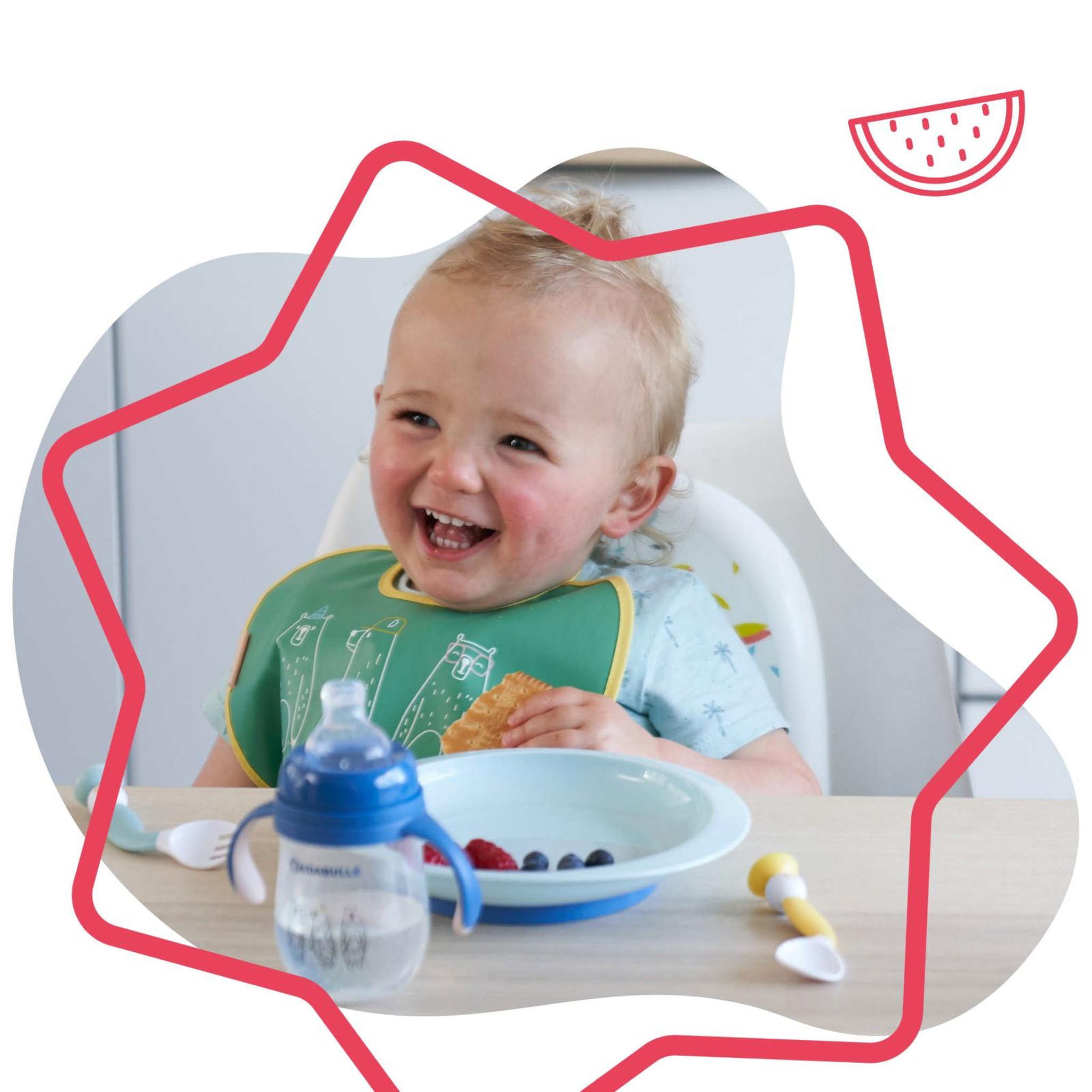 Voir la diapositive 2 : BADABULLE Assiettes antidérapantes (lot de 3) badabulle