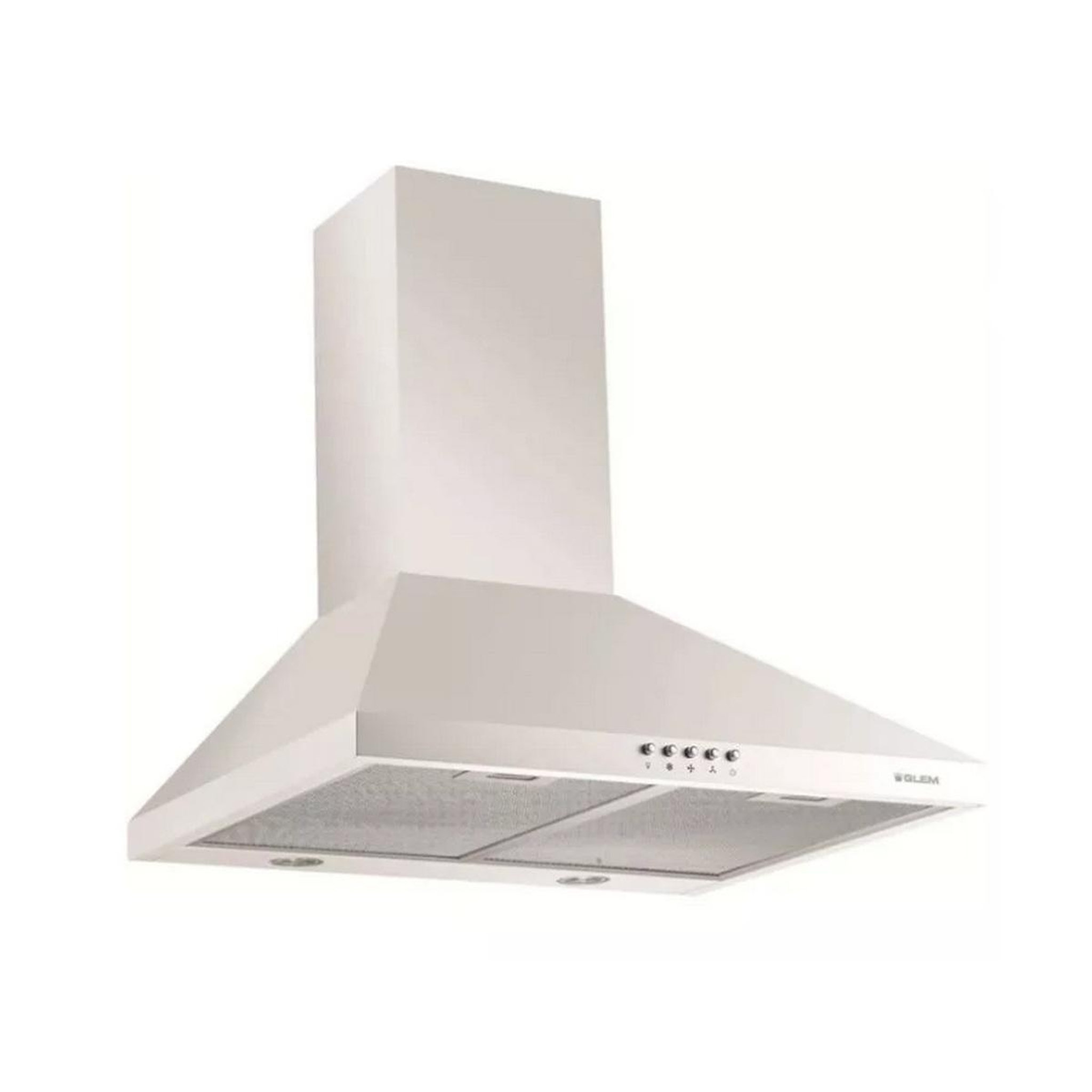 Glem Hotte décorative murale 60cm 569m3/h blanc - ghp650wh