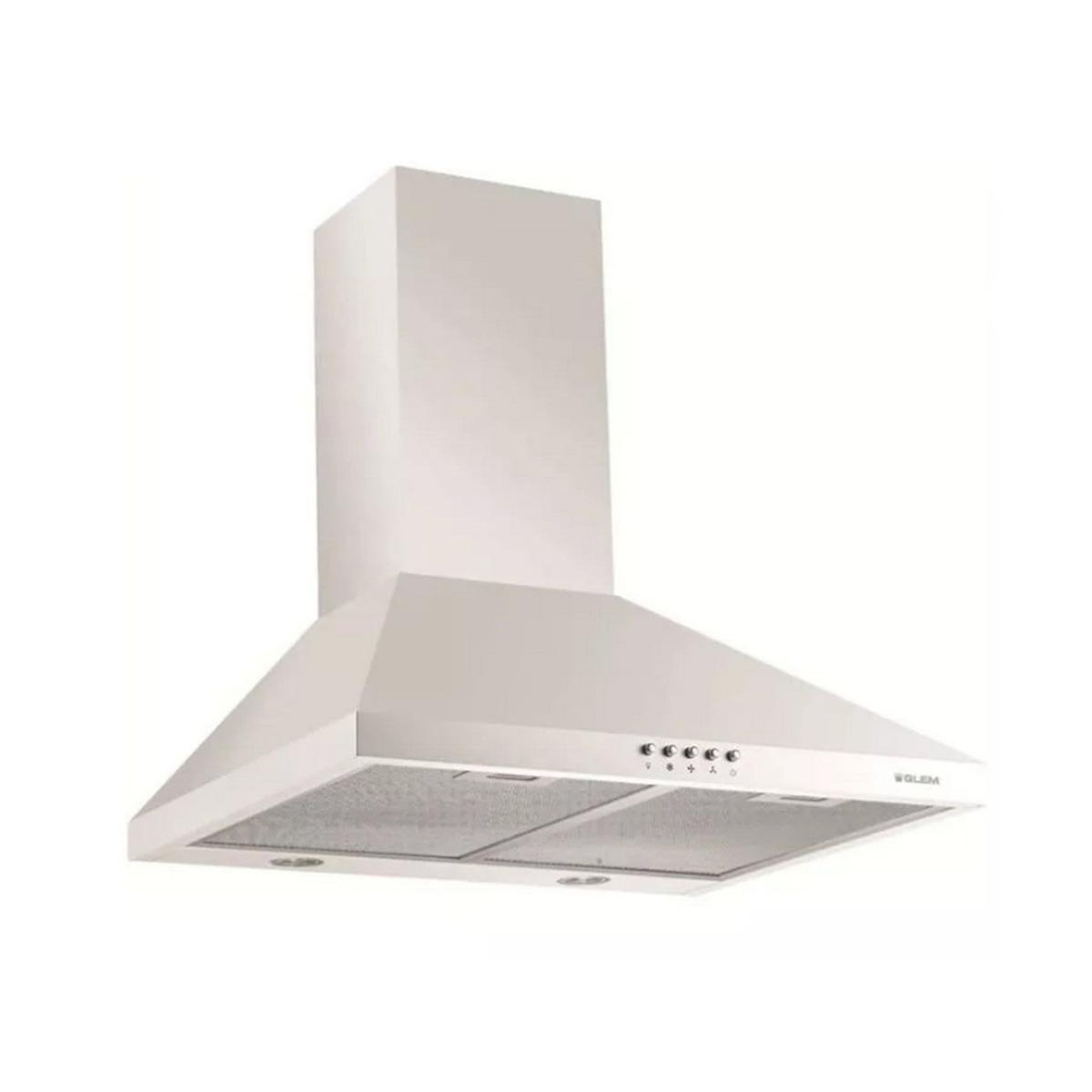 Glem Hotte décorative murale 60cm 569m3/h blanc - GHP650WH