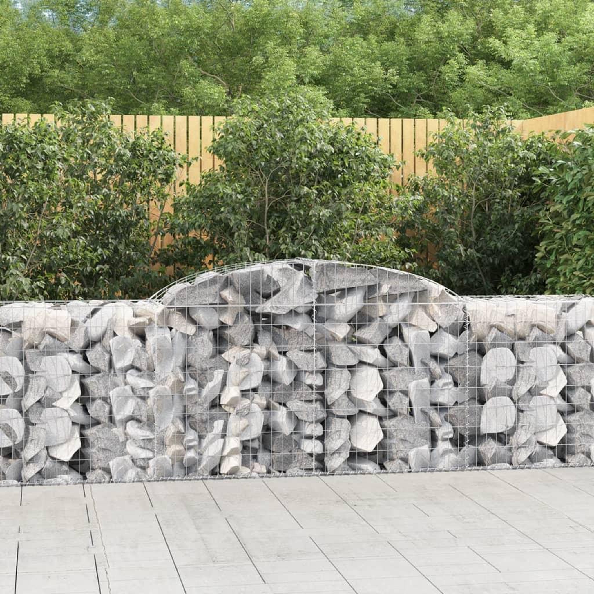 VIDAXL Paniers a gabions arques 11 pcs 300x50x80/100 cm fer galvanise