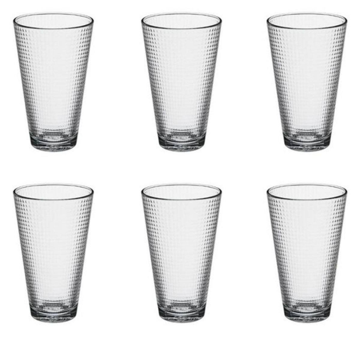 SECRET DE GOURMET Lot de 6 Gobelets à Eau  Génération  34cl Transparent