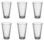 SECRET DE GOURMET Lot de 6 Gobelets à Eau  Génération  34cl Transparent