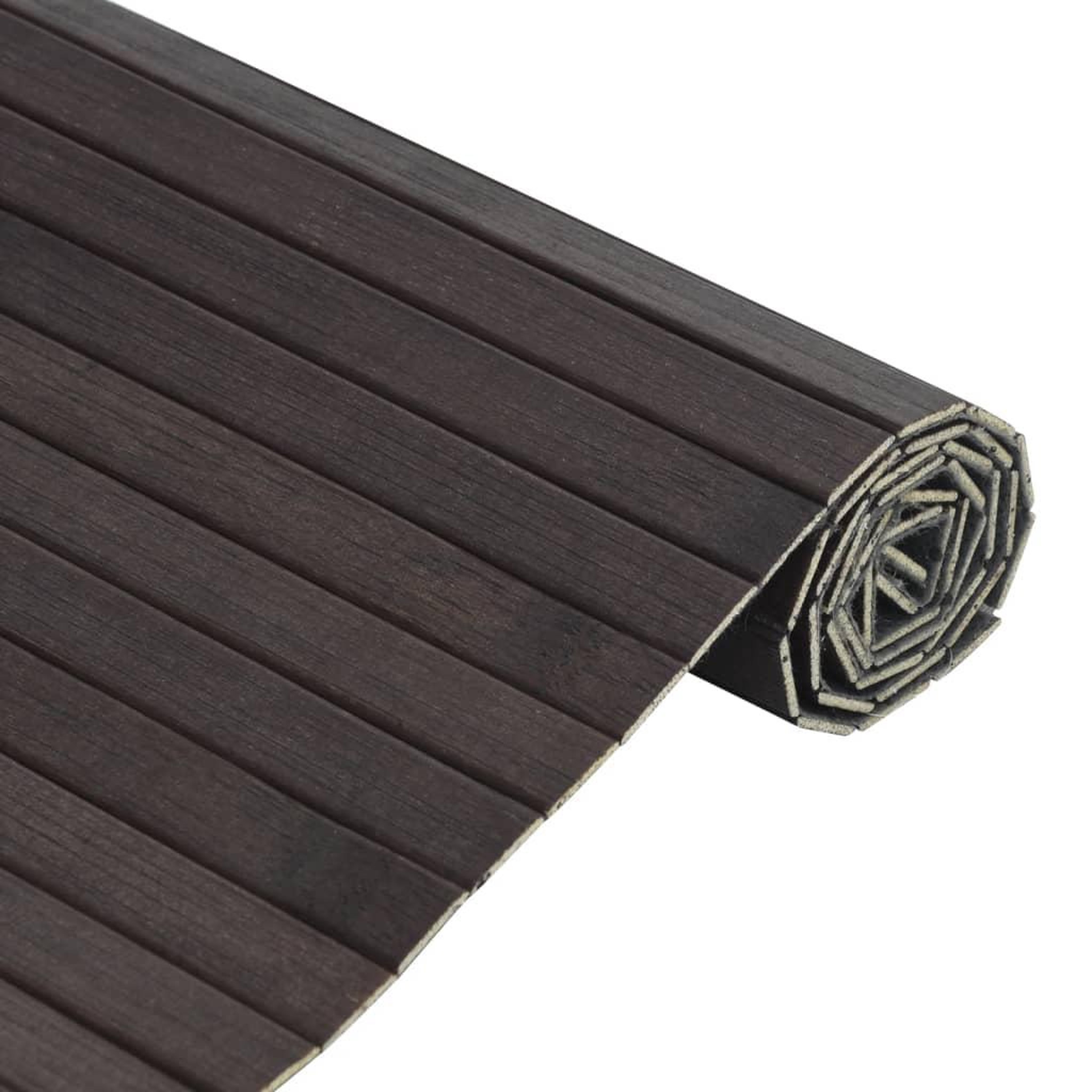 Voir la diapositive 4 : VIDAXL Tapis rectangulaire marron fonce 70x400 cm bambou