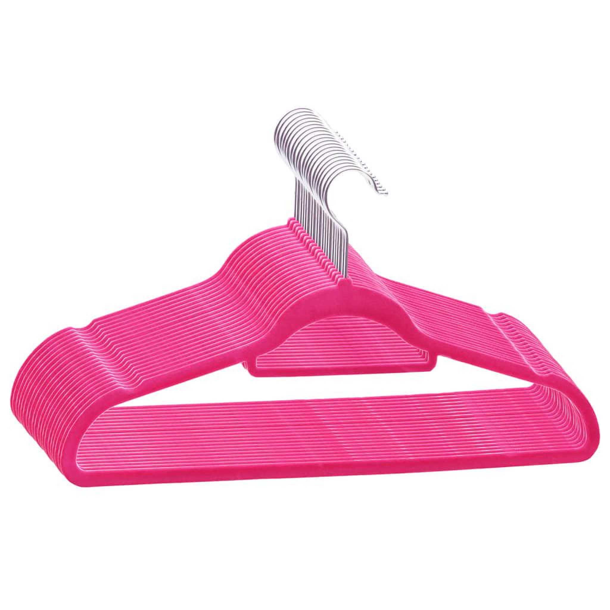 Voir la diapositive 2 : VIDAXL Cintres antiderapants 20 pcs Rose Velours