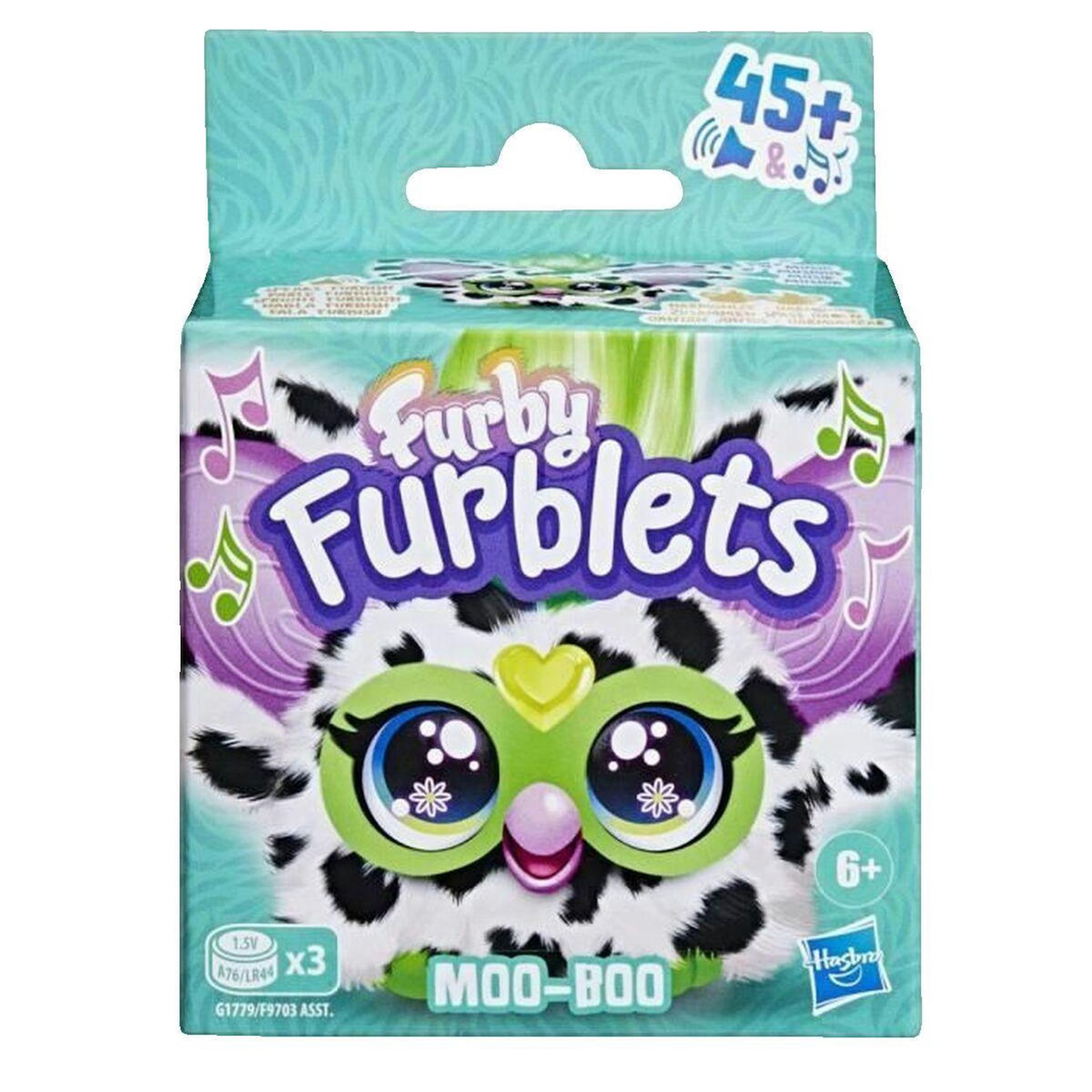 HASBRO Peluche interactive Hasbro Furby Furblets Moo-Boo noir et blanc