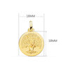 Voir la diapositive 4 : L'ATELIER D'AZUR Pendentif - Médaille Arbre de Vie Or Jaune - Chaine Offerte