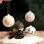 Graine créative Coffret DIY 4 Boules de Noël en céramique